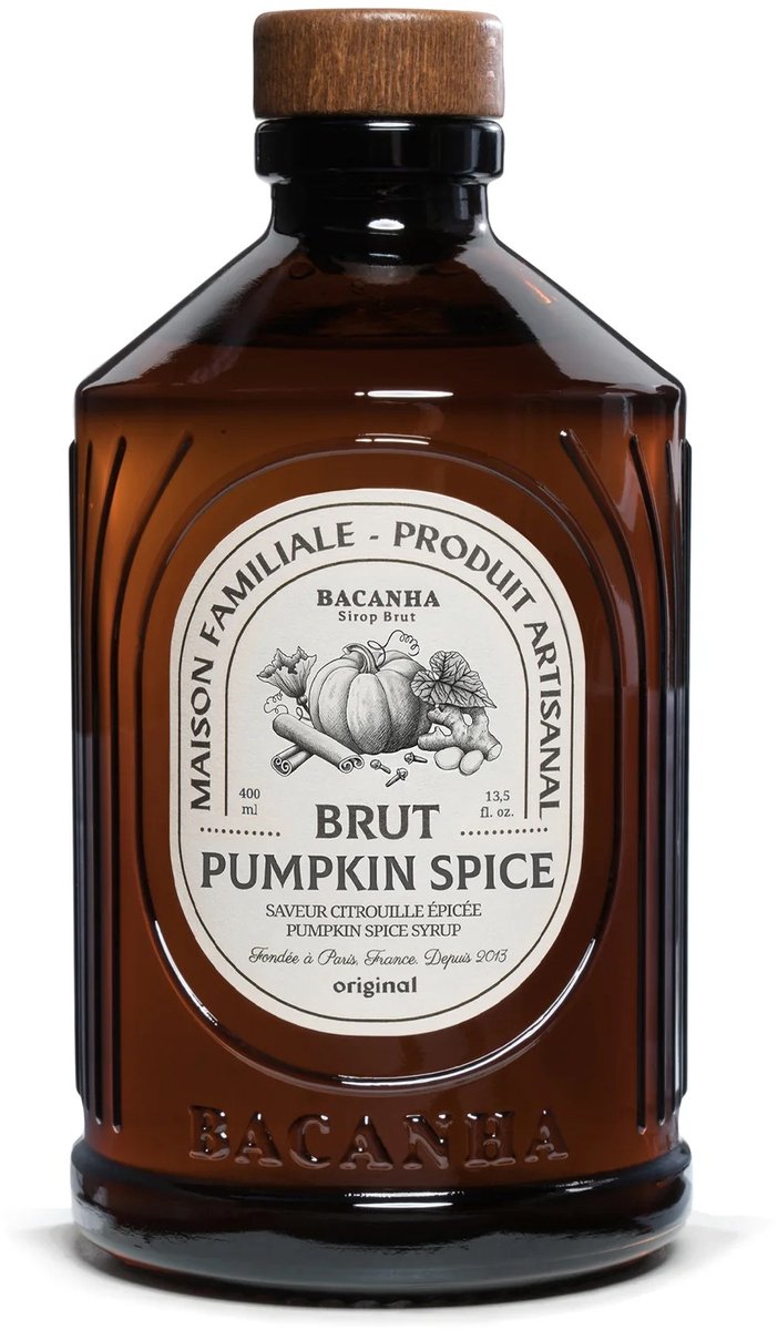 Bacanha Bio Pumpkin Spice Siroop – Innovatieve Franse siroop, 400 ml – Biologisch & vegan