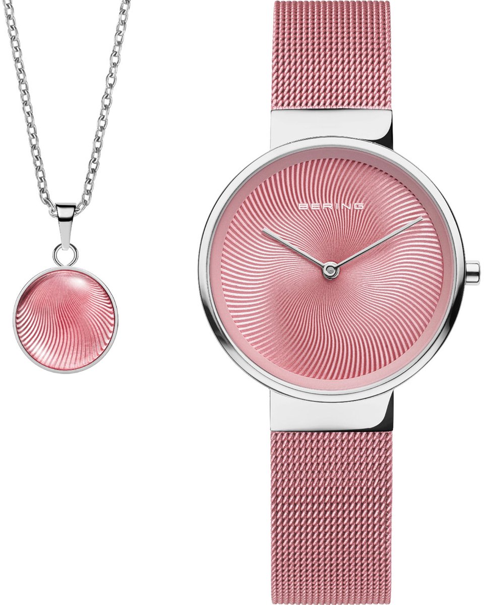Bering - 19031-989-GWP - Geschenkset Polshorloge + Halsketting - Dames - Kwarts - Classic