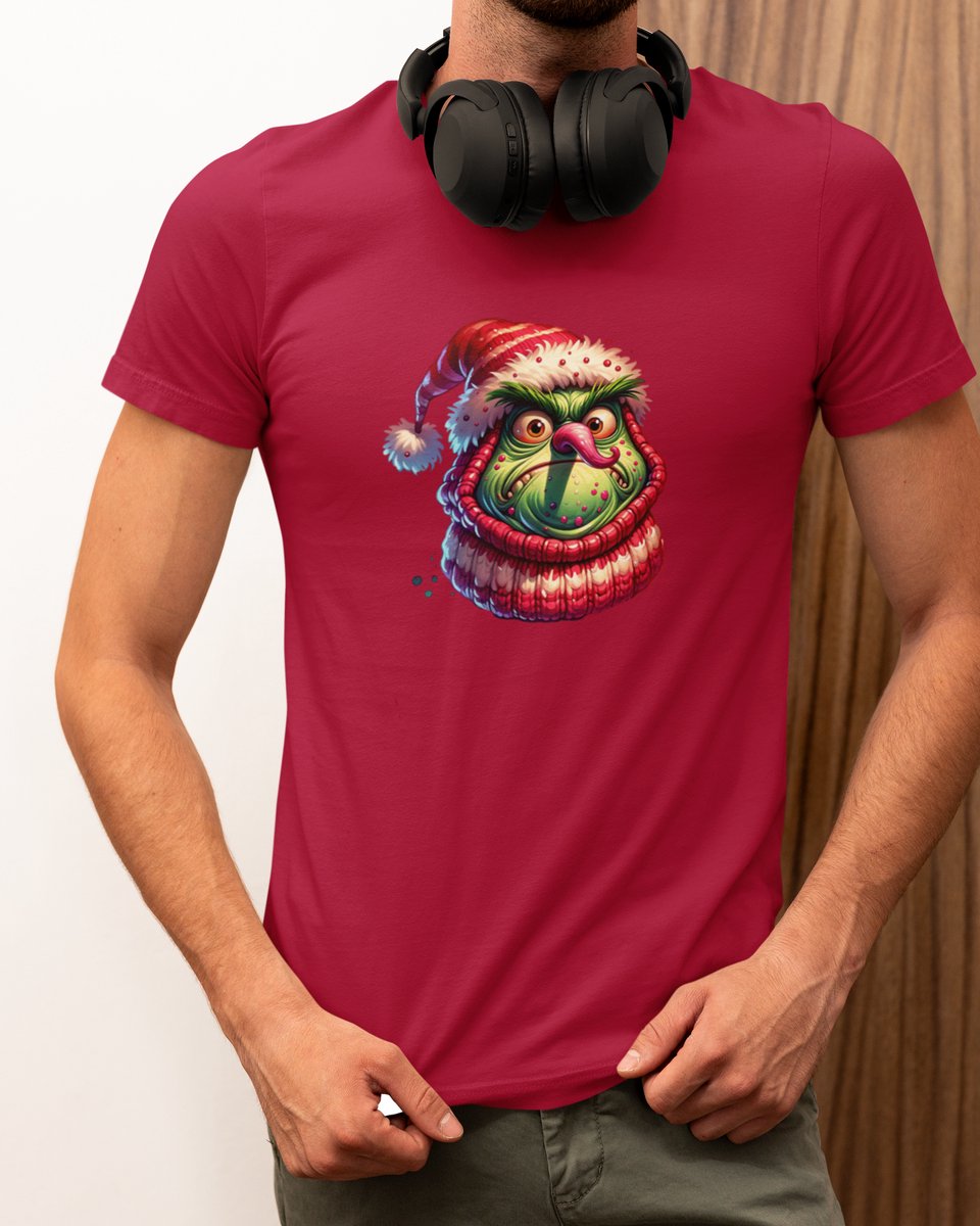 Grumpy Kerst - Kerst T-shirt Rood - Grappig T-shirt - Maat S - Kerst Cadeau Mannen - Limited Edition