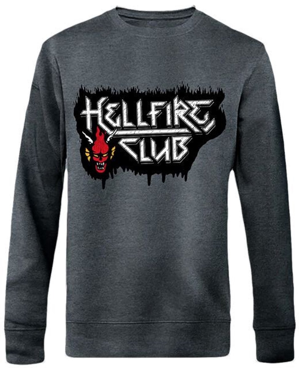 Stranger Things Hellfire Club Heren Sweatshirts - donkergrijs - S