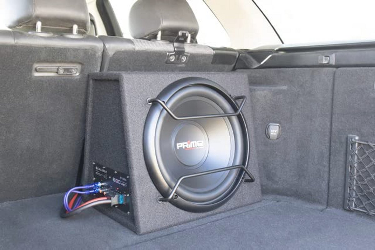 Auto Subwoofer Set met Versterker - 600W - 12 inch - Zwart