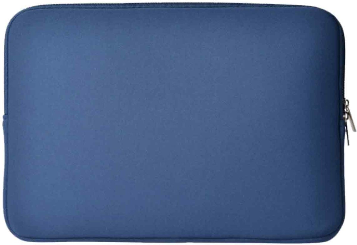 15-inch laptophoes - Zachte beschermhoes - Ritssluiting - Blauw