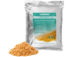 VONROC Premium Mengbedhars - Navulzak - 4,5L - Voor VONROC DI-Puurwaterfilter DI501XX en compatibel met vergelijkbare DI-Filtersystemen
