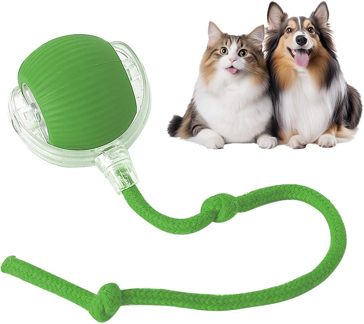 Interactief Elektrisch Katten- & Hondenspeelgoed – 360° Rollende Smart Ball met 3 Modi – USB Oplaadbare Bewegende Speelbal, Duurzaam & Bijtbestendig - ANMI