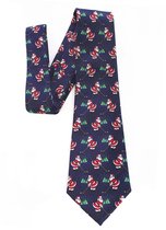 Cravate Sorprese - Cravate de Noël - Bleu foncé - Père Noël Golf - Cravattes - Modèle 9 - Cadeau