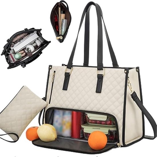 2-in-1 lunchtas 15,6 inch laptoptas met geïsoleerd 2-in-1 lunchtas 15,6 inch laptoptas met geïsoleerd