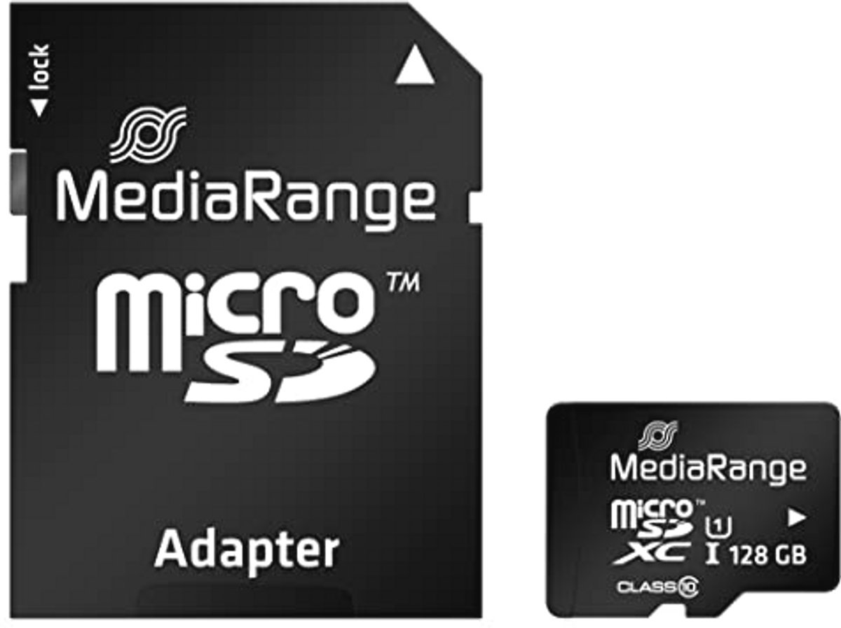 Micro SDXC 128GB UHS-1 Class 10 Geheugenkaart met Adapter