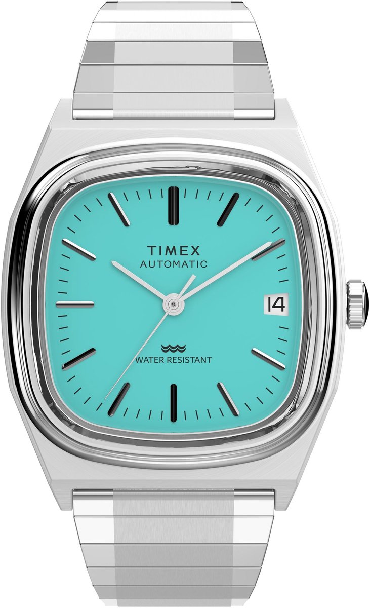 Timex Timex® Automatic 1983 E Line Reissue Automatic Wind Blue Case: 100% Stainless Steel | Armband: 100% Stainless Steel 34 mm TW2W70800AJ, TW2Y07200AJ, TW2Y07300AJ