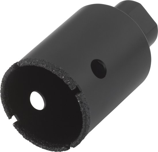 Wolfcraft diamantboor, 40 mm, met diamantrand en twee ronde openingen.