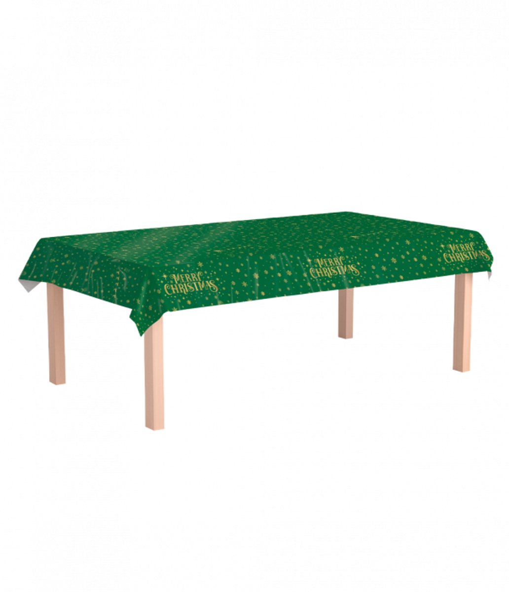 Tafelkleed christmas groen (274 x 137 cm, 1st)