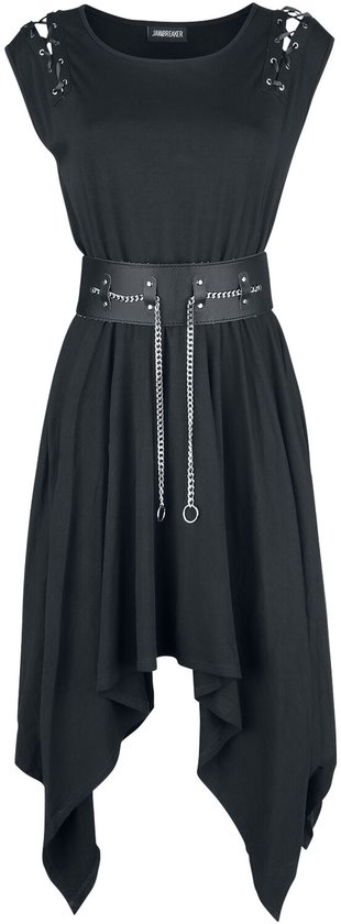 Jawbreaker Vampire Midi Dames Midi-jurk - zwart - L