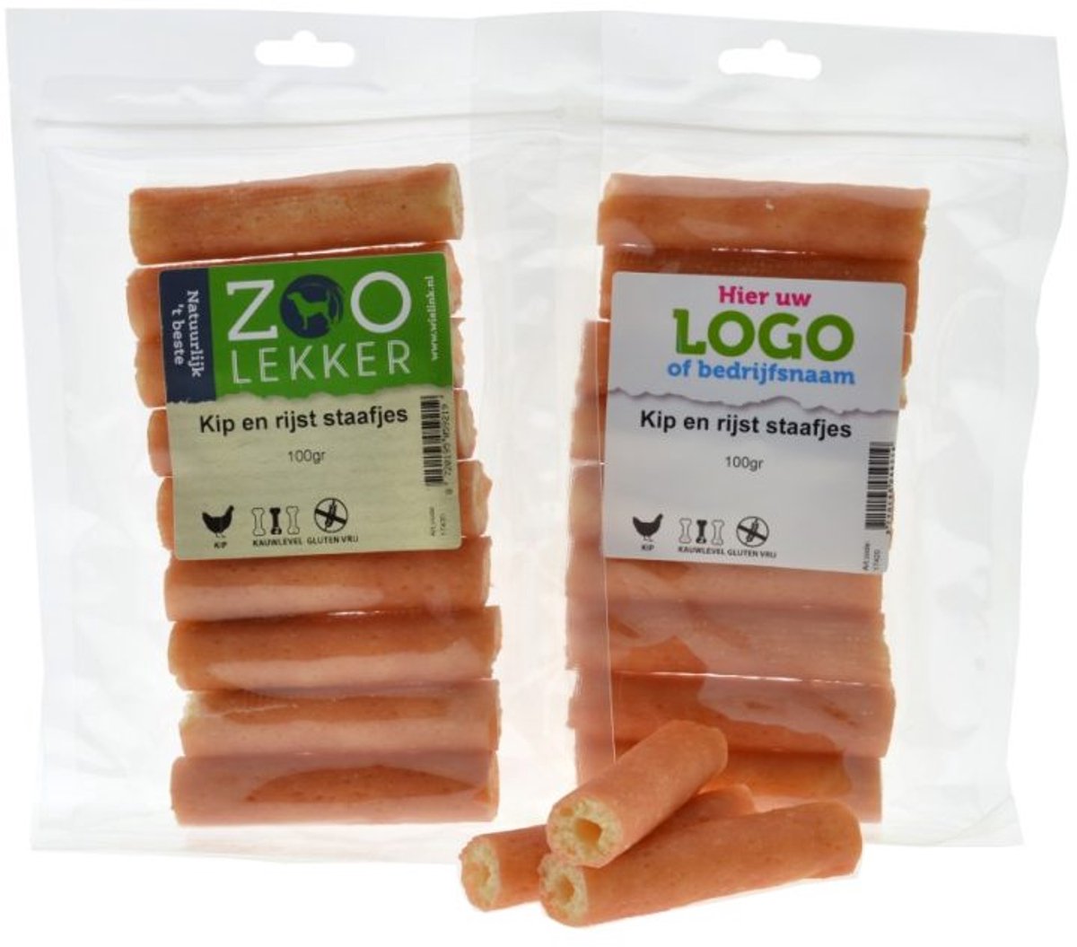 Zoolekker Kip en rijst staafjes - gezonde hondensnack in 100 g en 400 g verpakkingen 400 Gram