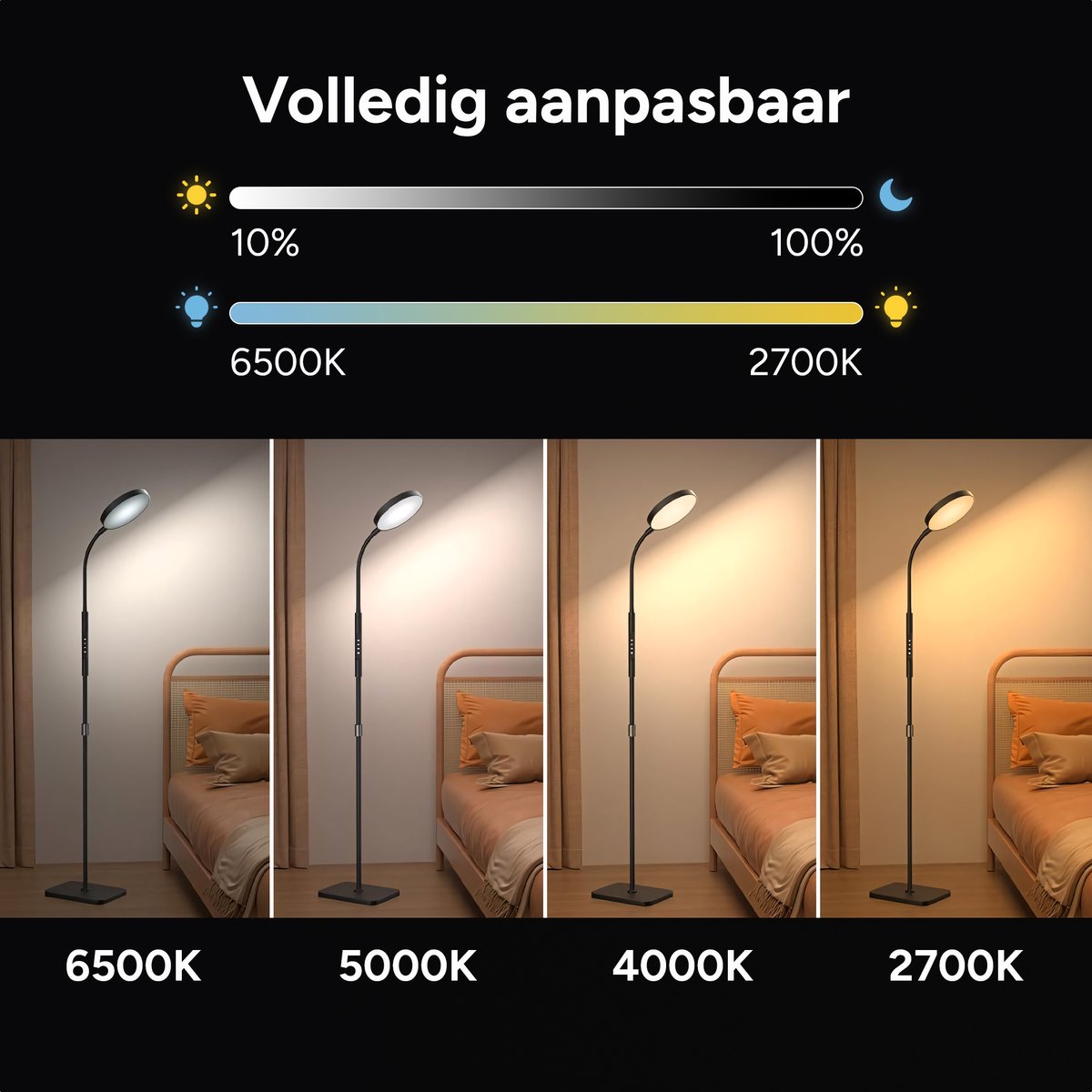 Vloerlamp - Slimme LED met Afstandsbediening thumbnail 5