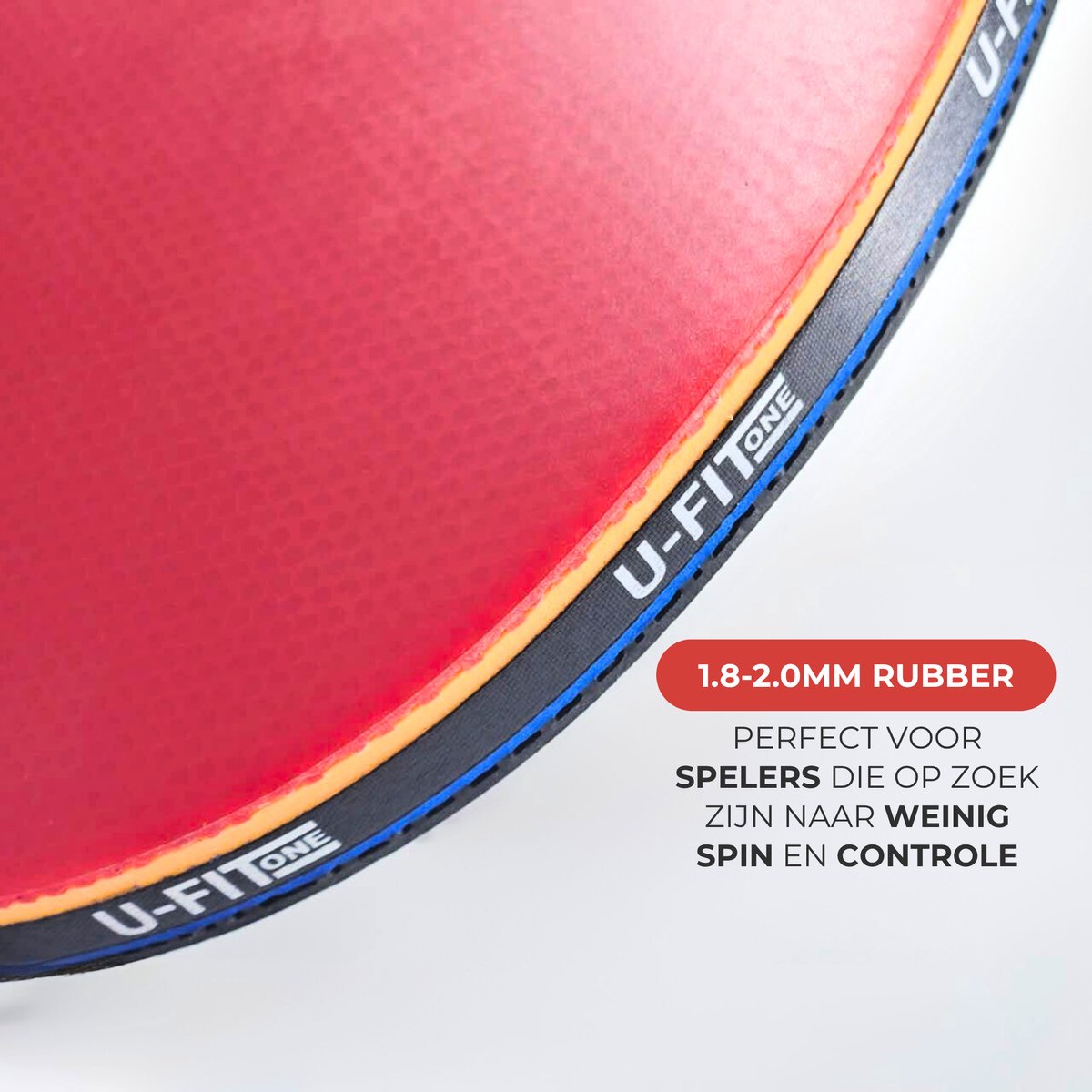 U Fit One Premium Tafeltennisset – 4 Bats, 3-ster Kwaliteit, Met Opbergtas, Voor Binnen En Buiten