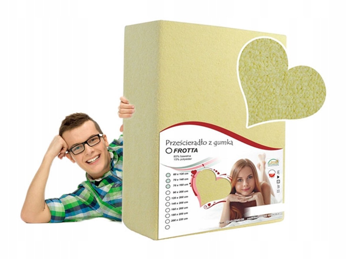 Badstof hoeslaken met elastiek 60x120 cm voor kinderkamer