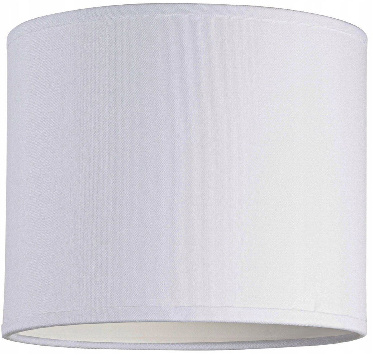 Witte Stoffen Lampenkap Cilinder 20cm E27