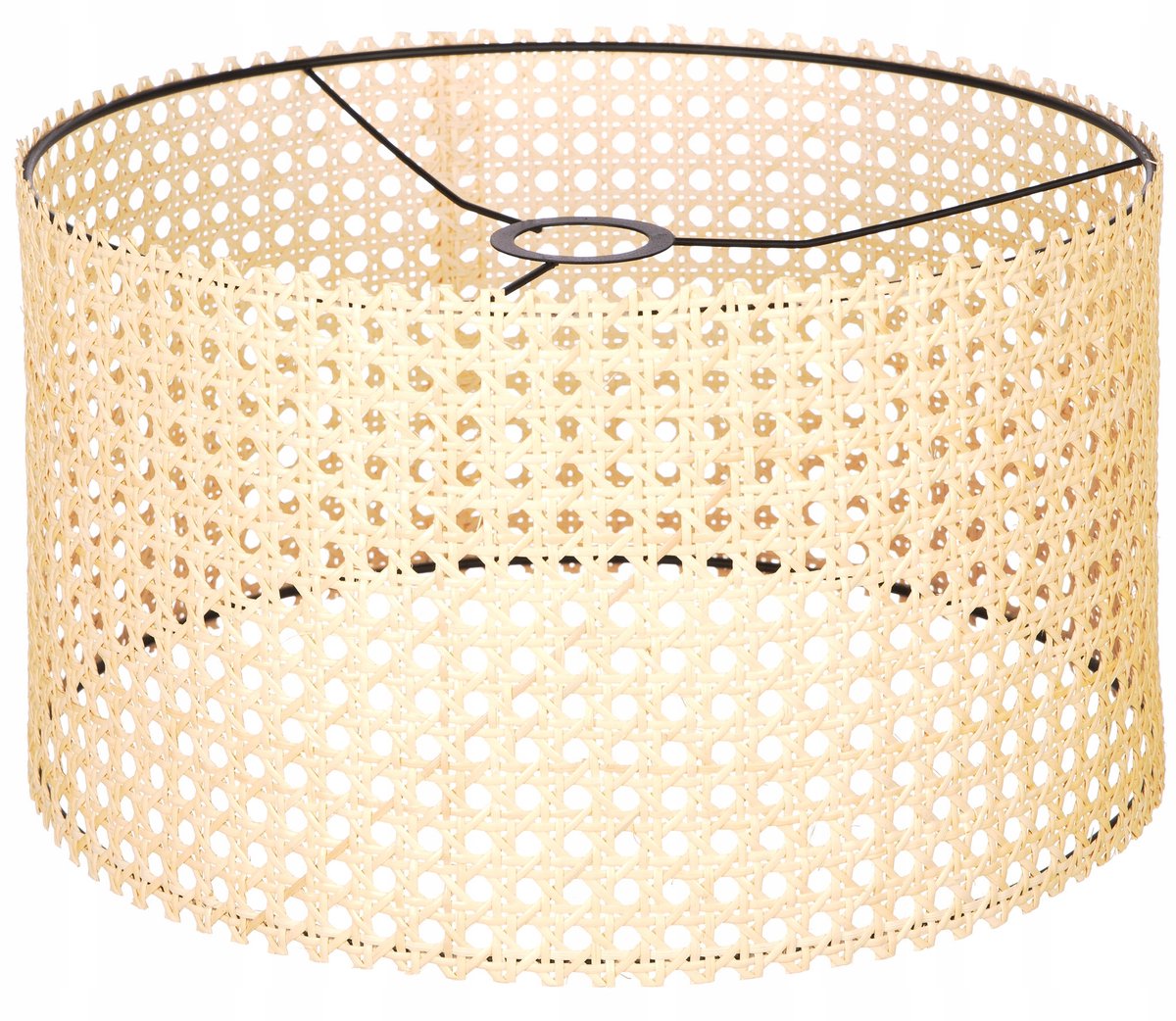 Grote Rattan Lampenkap Cilinder - Natuurlijk Beige