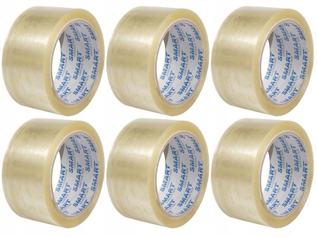 Transparante Pakkingstape 48mm x 60m - 6 Rollen