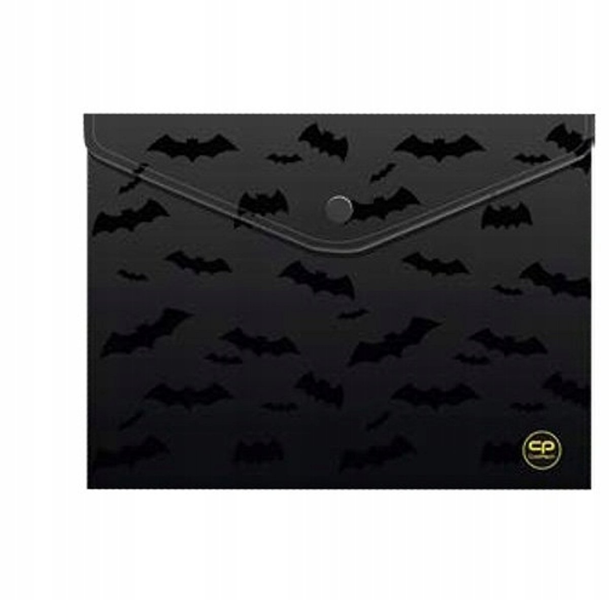 Batman A4 Documentenmap met Drukknoopsluiting - Darker Night