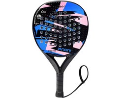 IANONI PR8100 Padel Racket – Carbon Fiber 3-Layer – Power & Controle – Anti-Slip Grip – Unisex – Inclusief Polsband
