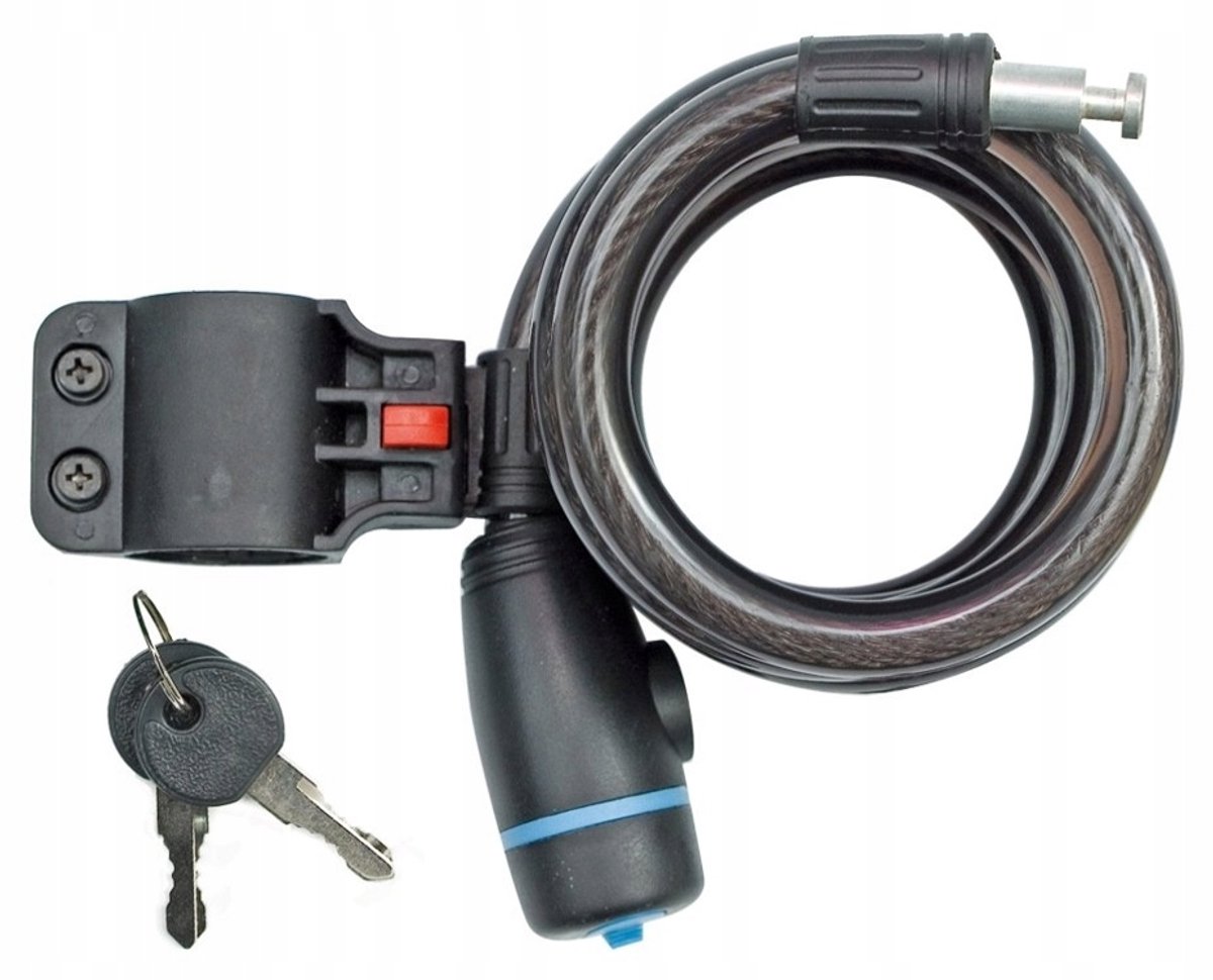 Vorel Serie - Fietsslot - 180cm - Stalen Kabel - Met Sleutel