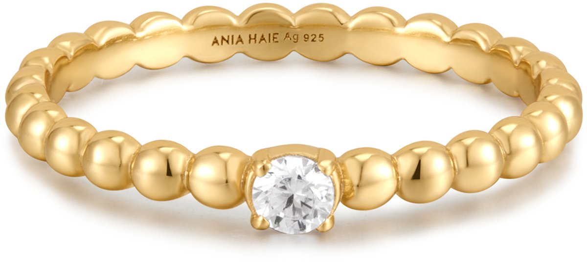 Ania Haie AH R059-01G56 Sunshine Chaser Dames Ring - Minimalistische ring