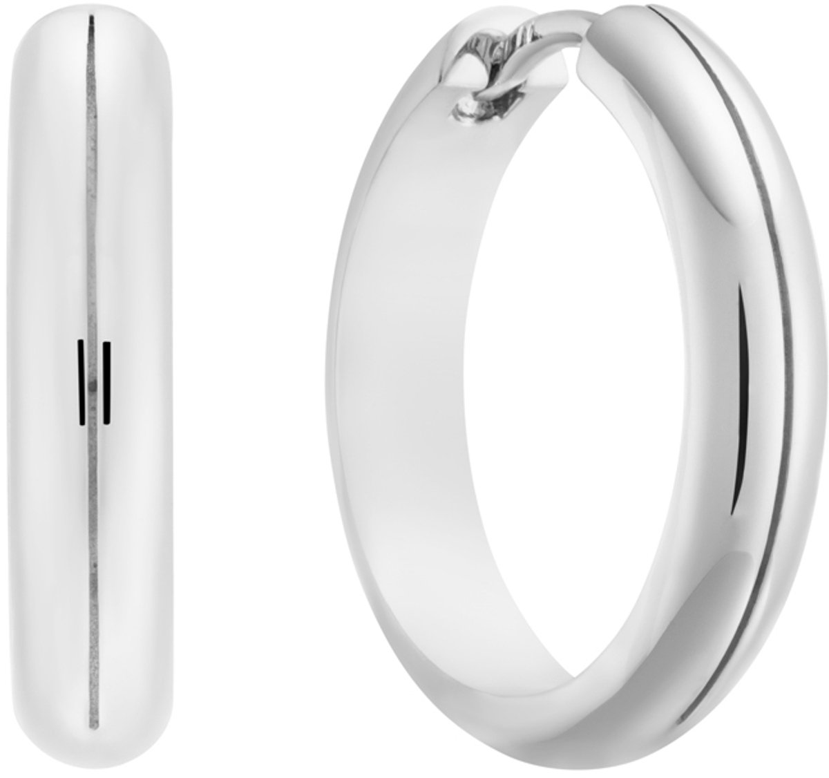 Glow 107.2660.18 Dames Oorbellen - Oorringen - Sieraad - Zilver - 925 Zilver - 18 mm lang