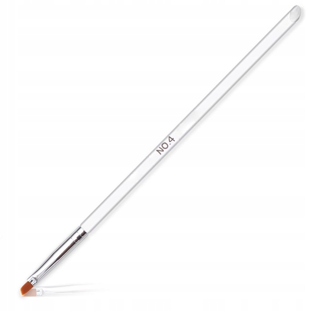 Schoone Gel Penseel Nr. 4 - Schuin Synthetisch Haar