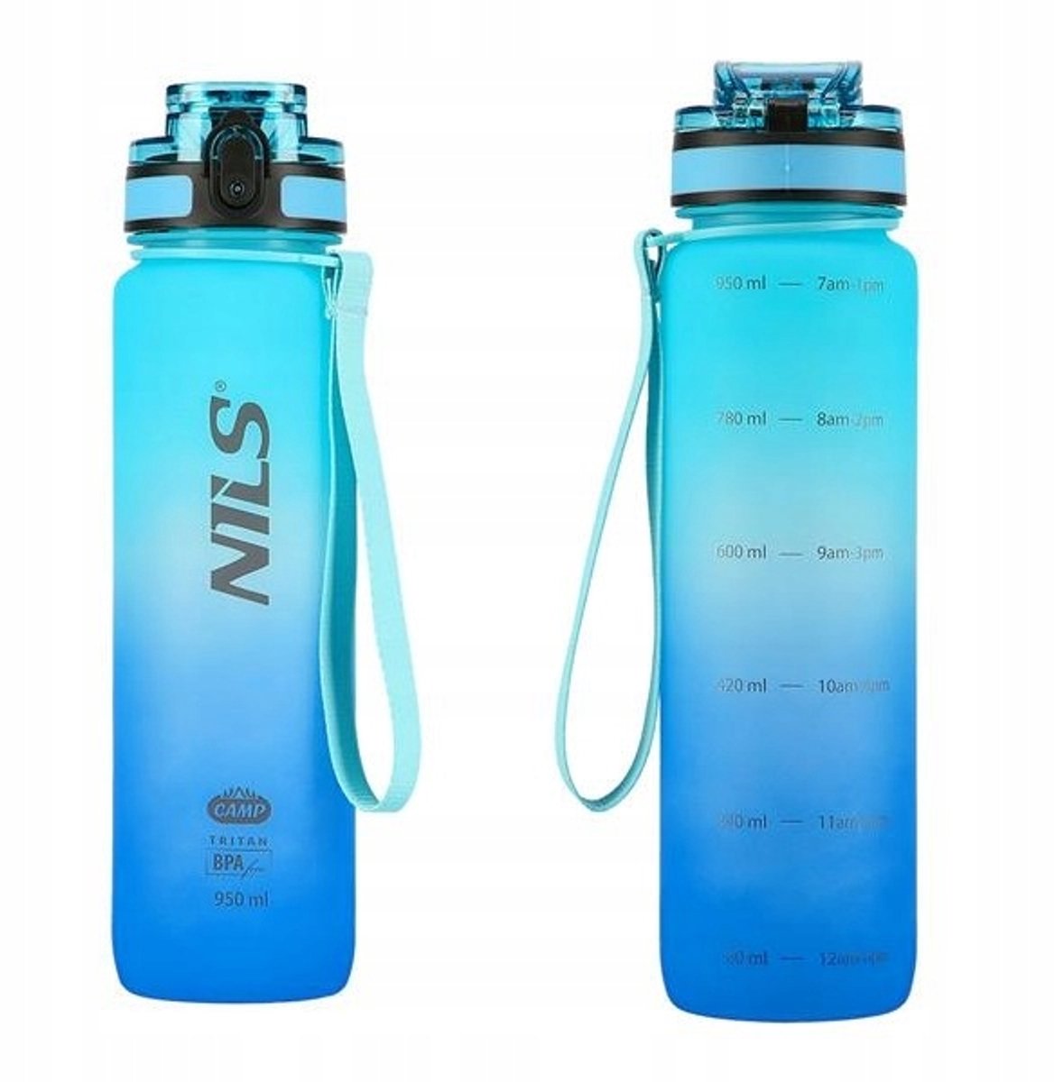 Merkloze Tritan Sportfles 950ml met Fruitinfuser & Lekvrij Mondstuk