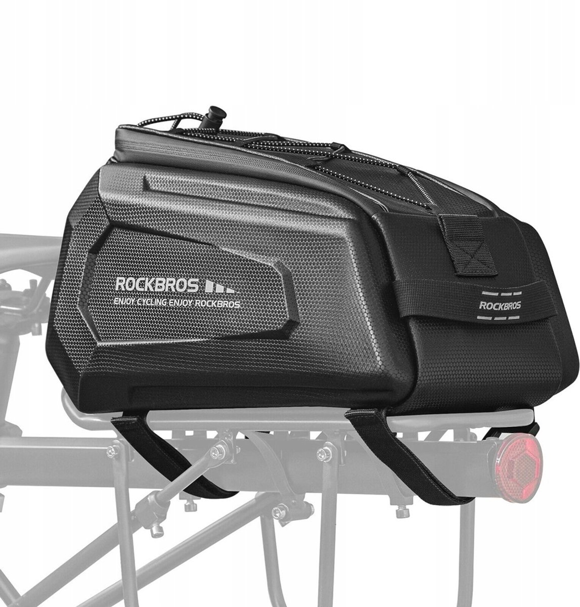 Rockbros Fietstas Achterbank 9L met Regenhoes - Zwart