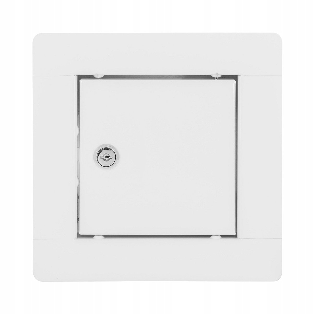 Metalen Inspectieluik Wit 10x10 cm met Slot