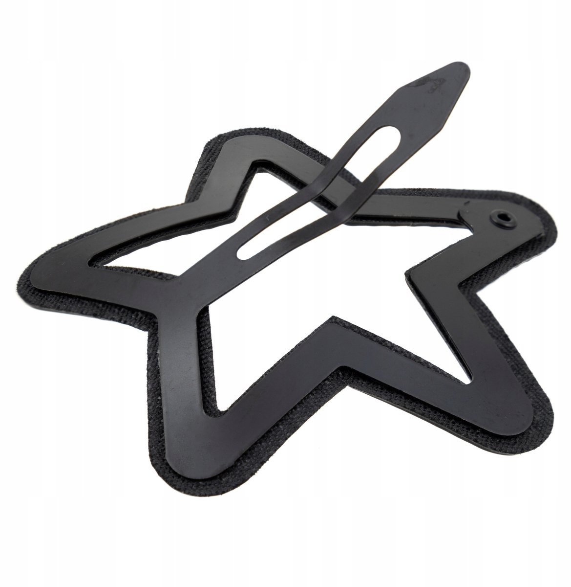 Little Angel Ster Haarclip Elegant Zwart Metaal & Eco-leer