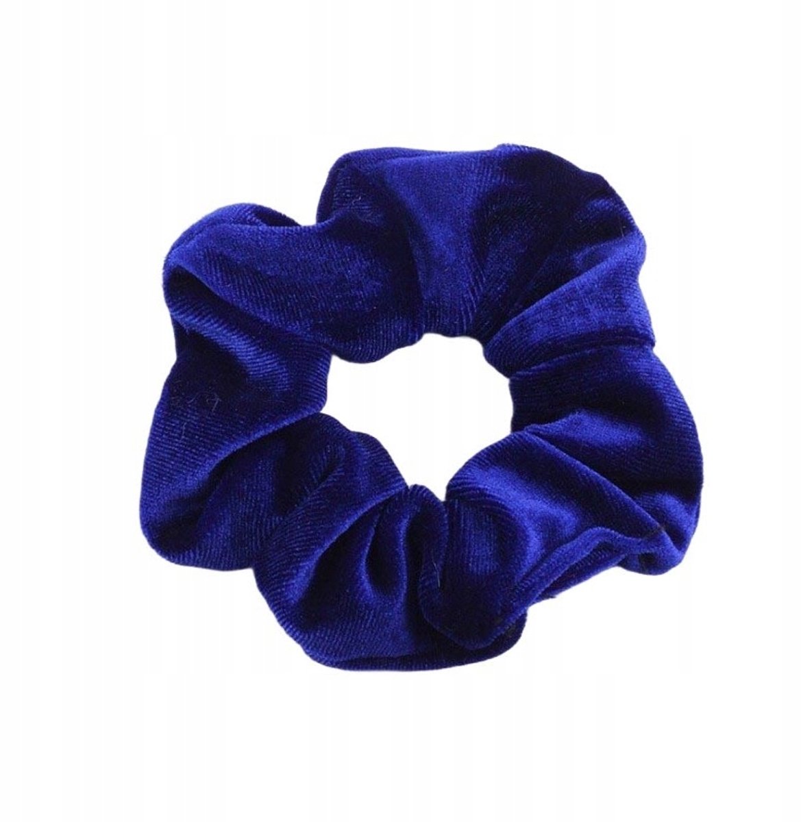 Kobaltblauw haar scrunchie - elastisch haarelastiek voor dames