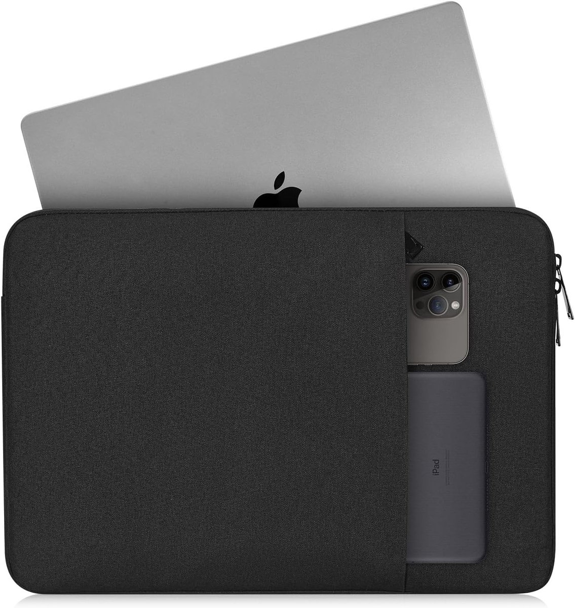 Hoes Geschikt voor MacBook Pro 14 Inch (2021-2024) Hoes hoes Sleeve Spatwater proof Zwart - Mabook Pro 14 hoes met handvat & ruimte voor accessoires - Hoes Geschikt voor Macbook M4 2024 hoes - Hoes Geschikt voor Macbook Pro 14 M3 case