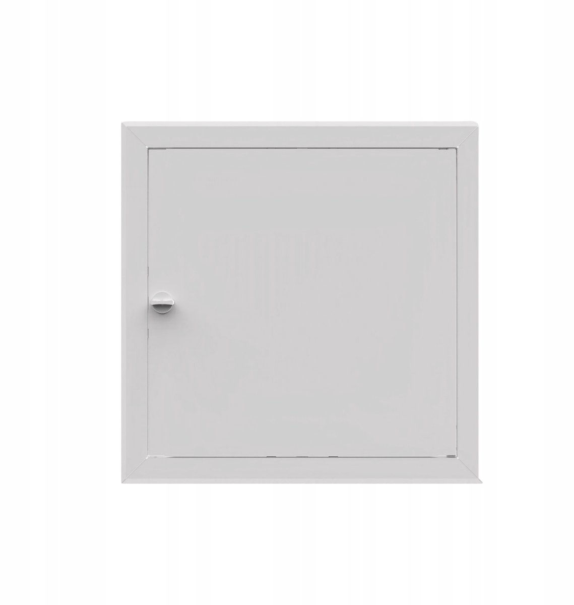 Metalen Inspectieluik Wit 80x80cm met Draaiknop