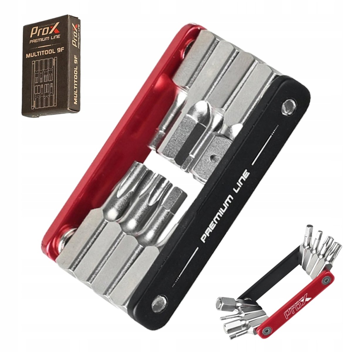ProX Premium Multitool 9F: Compact Imbus- en Torx-fietsgereedschap