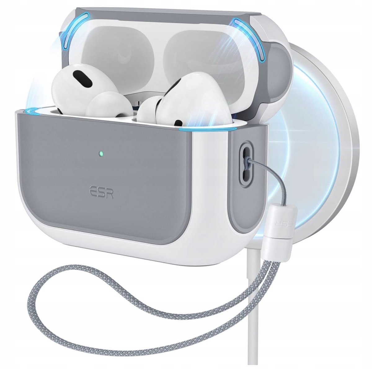 Hybride MagSafe Hoesje voor AirPods Pro 2 met HaloLock Bescherming
