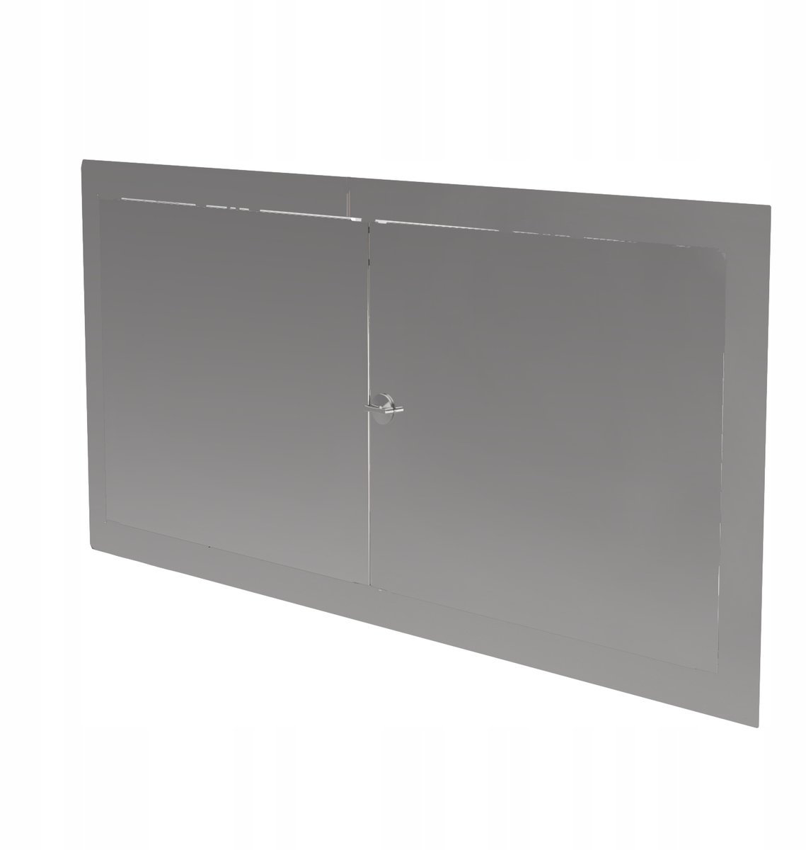 RVS Service Luik 100x50cm met Sleutel of Knop - Makkelijke Toegang