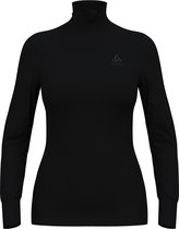 ODLO Bl Top Turtle Neck L / S Half Zip Active Warm Eco Thermoshirt Femmes - Taille S