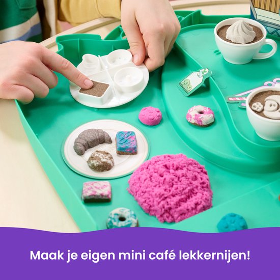 Kinetic Sand – Boîte Café 793 G – Sable Magique 4 Couleurs – 9 Outils – Cadeau Créatif Dès 5 Ans