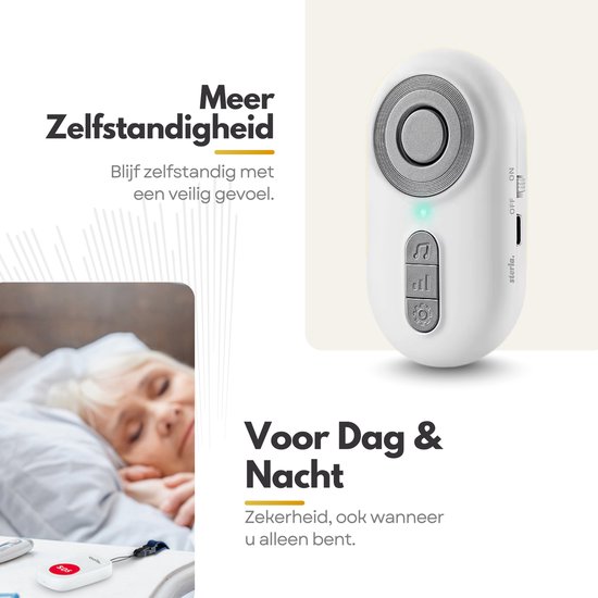 Draadloze Pager Systeem voor Zorgverleners en Ouderen met 40 Melodieën Draadloze Pager Systeem voor Zorgverleners en Ouderen met 40 Melodieën