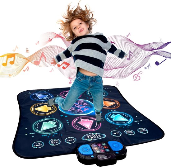 Verlichte muzikale elektronische dansvloer voor kinderen Verlichte muzikale elektronische dansvloer voor kinderen