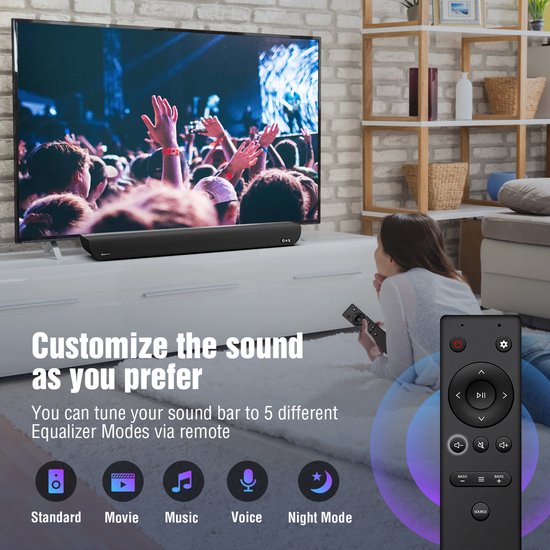 OXS S5 Gaming Soundbar - Met ingebouwde subwoofer — afbeelding 2
