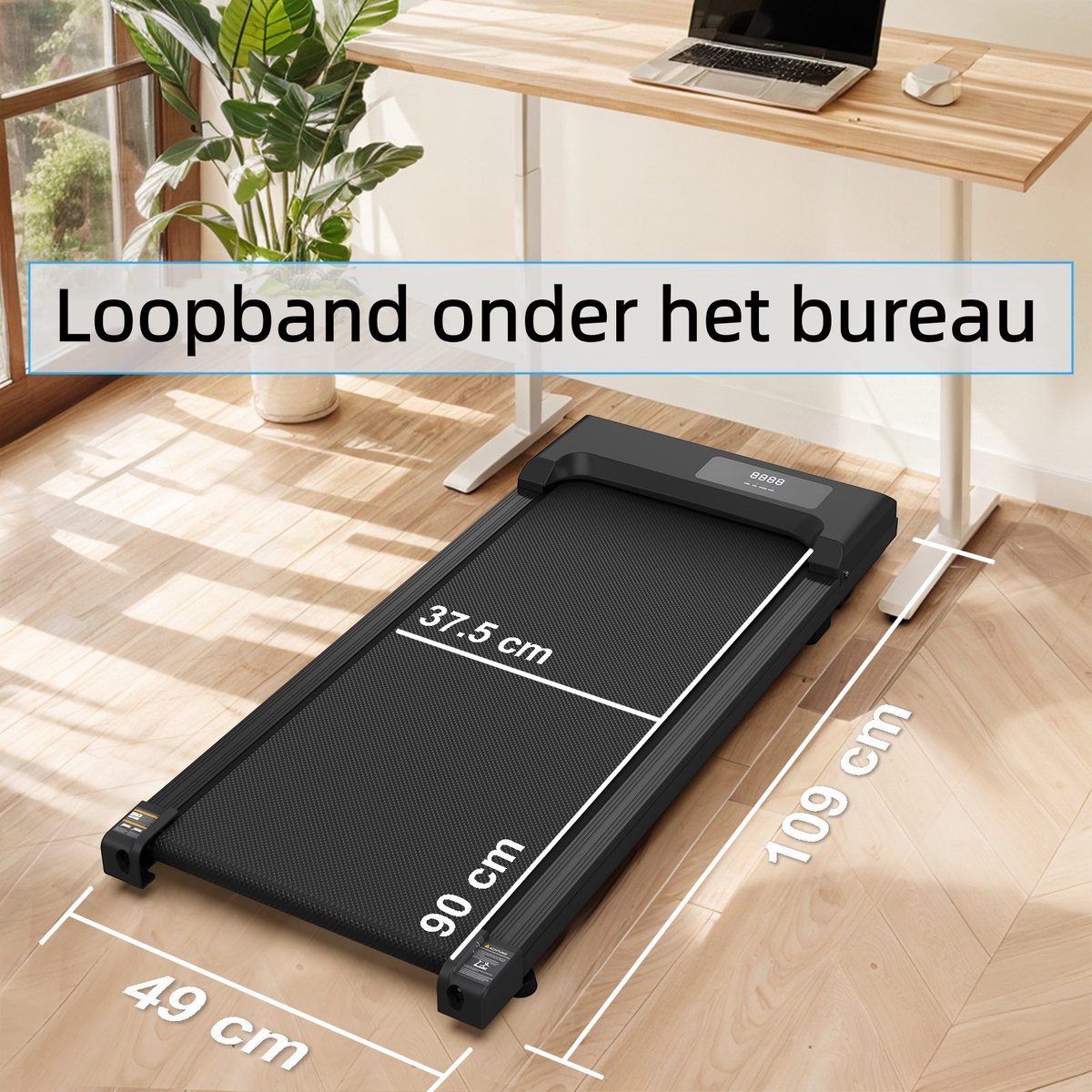 Loopband Gehband 1-6 km/u - Loopmachine - afbeelding 3