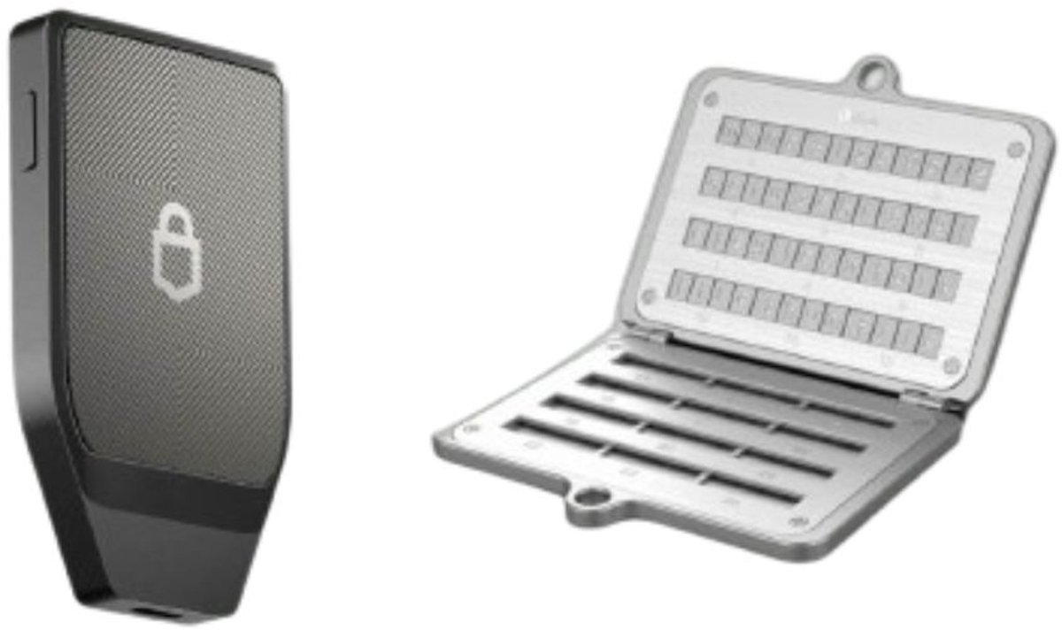 Trezor Safe 7 + Ellipal Seed Phrase Steel - Voordeelbundel - Hardware Wallet - Seed Phrase Back-up - Charcoal Black