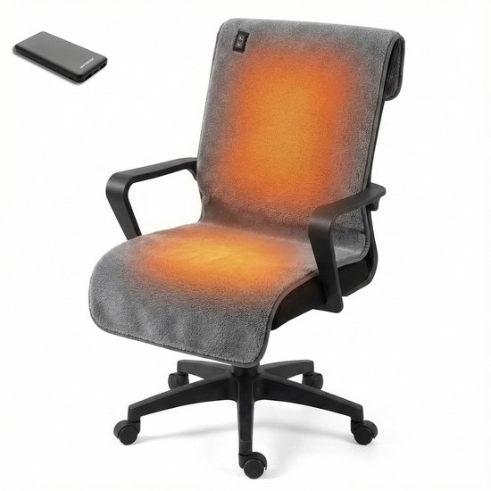 HeatSense Stoelverwarming XL - Elektrische deken - Draadloos - HeatSense® - €119,95