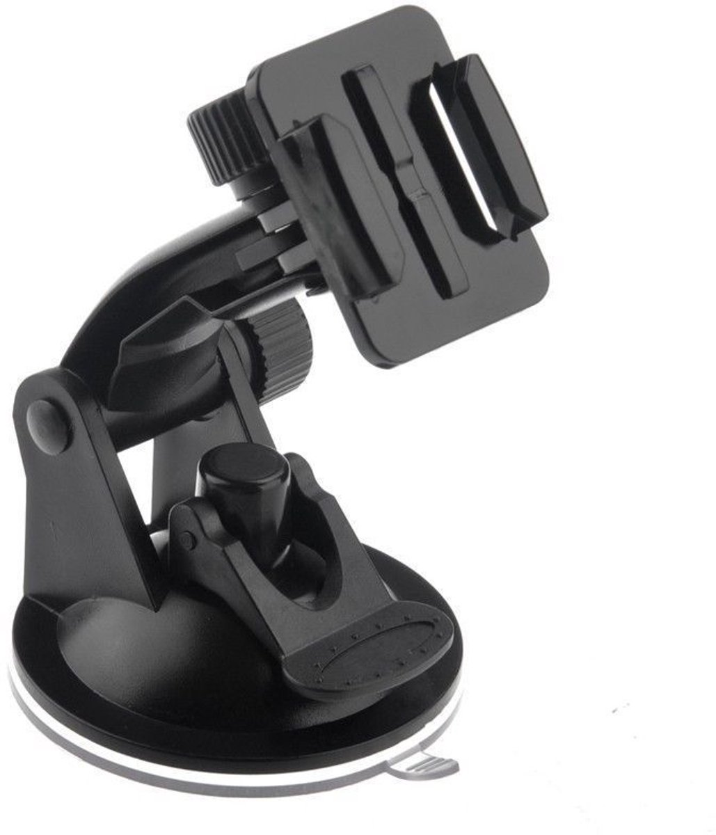 Sportcamerahouder, geschikt voor GOPRO, autozuignaphouder, 7CM zuignap, zwart