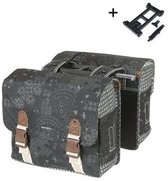Sacoche vélo double Basil Bohème MIK, 35L, anthracite