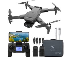 Nuvance - Drone met Camera en GPS - 1080p Mini Camera - voor Buiten en Binnen - inclusief Opbergtas en 2 Accu's