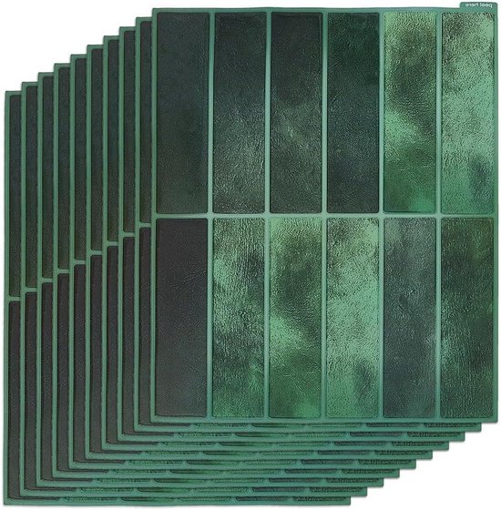 Allecta - 3D zelfklevende Wandtegel - Groene Backsplash - Keuken